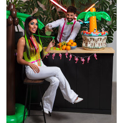 Náhrdelník s farebnými korálkami, 4 kusy